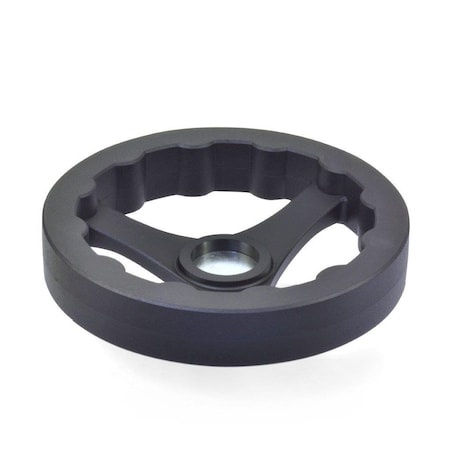 J.W. Winco V3Ra-160-P6-A 3 Spoked Handwheel Nylon 6359015